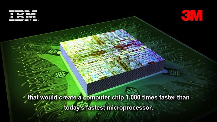 IBM og 3M utvikler nytt materiale for å bygge chip-tårn