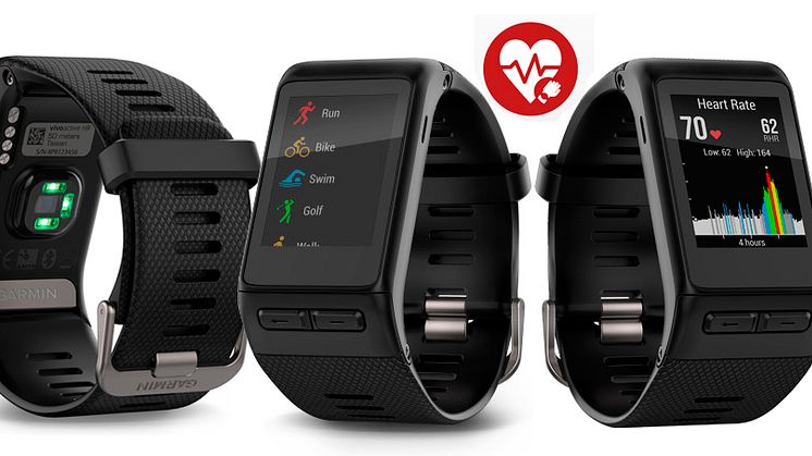 Garmin® vívoactive® HR – GPS-smartklokke med pulsmåling på håndleddet