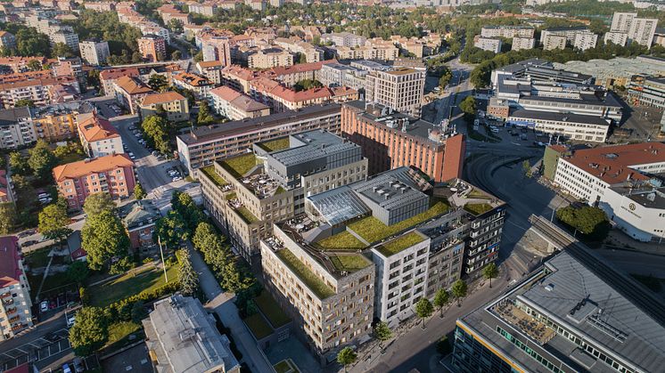 Projektet Nya Kronan i Sundbyberg. Illustration: Vasakronan.