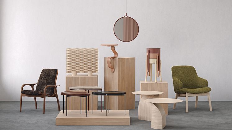 The 2021 collection, updated pieces from: Laminett, Pond, Pile,  Avavick, Comma, Pile, Figur, Amstelle and the new table Savoa. 