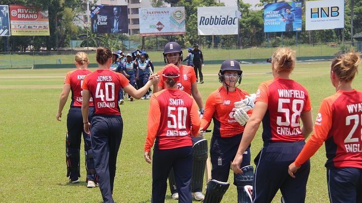 England celebrate another victory. 