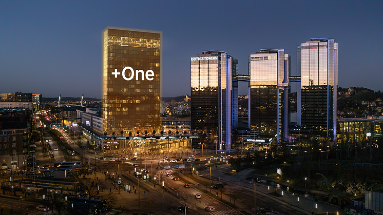 Skissbild på Svenska Mässan och Gothia Towers.