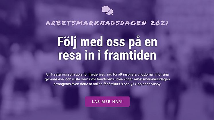 Arbetsmarknadsdagen digital även i år