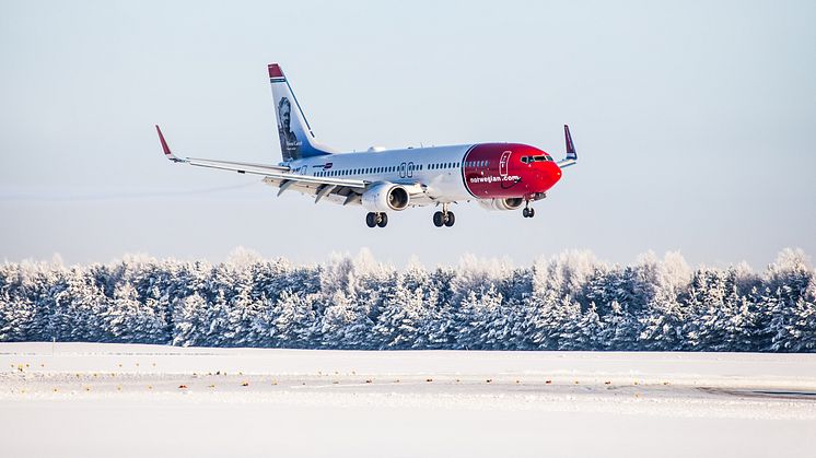 930 000 matkustajaa lensi Norwegianilla joulukuussa
