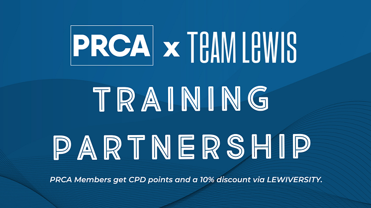 New partnership with TEAM LEWIS provides PRCA members discounted access to training platform