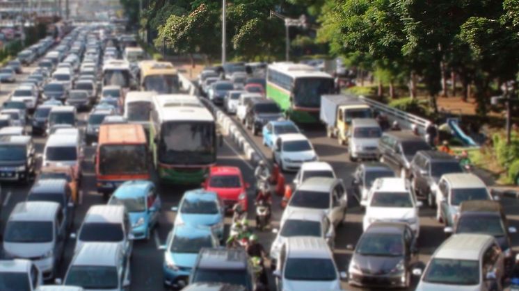 Rush hour traffic in Jakarta, the capital of Indonesia. (iStock photo: Copyright LIVINUS )