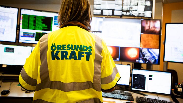 Produktionen vid Öresundskraft påverkades av det varma vädret under 2020. (Foto: Kristoffer Granath)