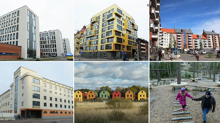 H-huset USÖ, Kvarteret Stenen, Mejeriområdet, Hakonhuset, Kvarteret Rördromen, Äventyrsstigen. Foto: Örebro kommun.