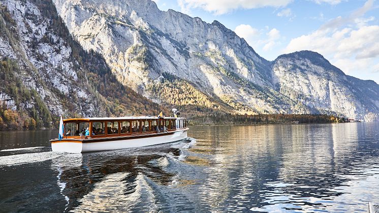 Berchtesgadener Land: Königsee, både og udsigt over søen 