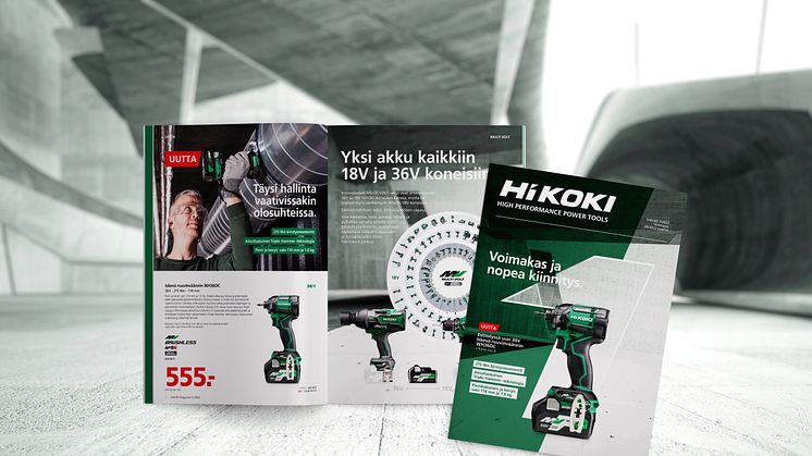 HiKOKI lehti 1/2022 täynnä ammattikoneita 3 vuoden takuulla!