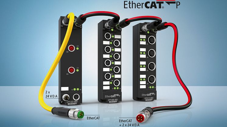 EtherCAT P, standard Ethernet kabel med 4 ledare