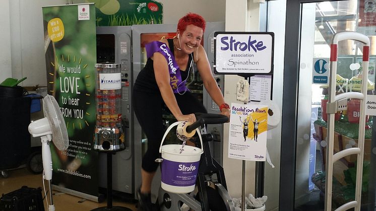 ​Dobbies clocks up the miles for the Stroke Association