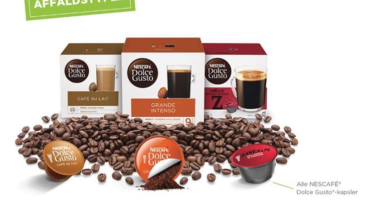 Nu kan de avancerede kapsler fra NESCAFÉ Dolce Gusto genanvendes samtidig med, at forbrugeren gratis kan donere til et velgørende formål efter eget ønske.