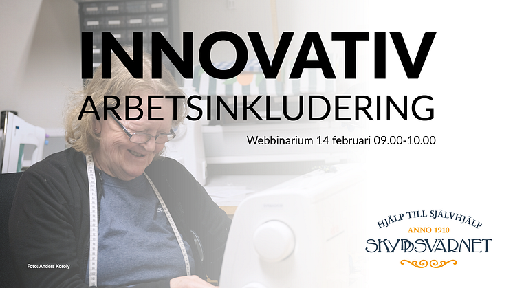 Välkommen till webbinarium om innovativ arbetsmarknadsinkludering!