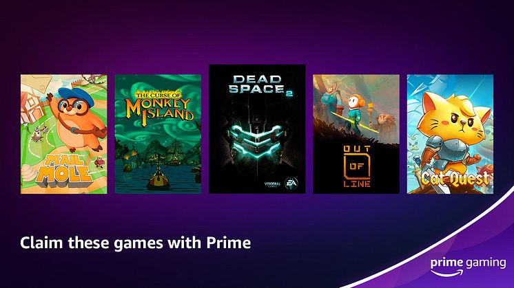 Prime Gaming Reveals May 2022 Offerings including Dead Space 2, The Curse of Monkey Island, Mail Mole, and more