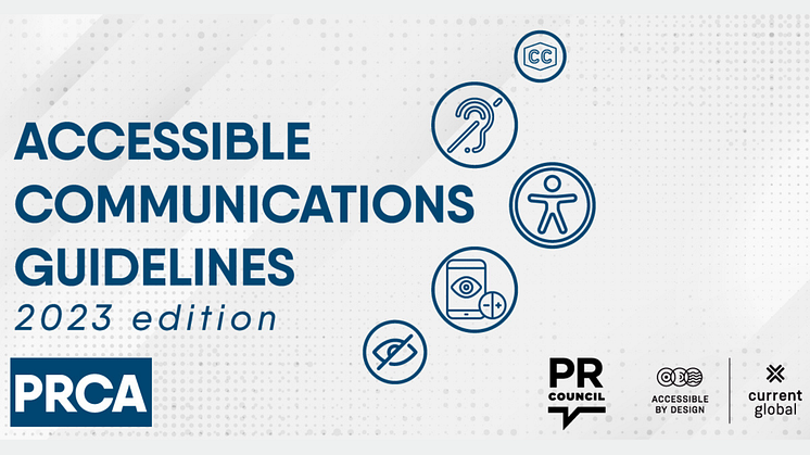  PRCA publishes updated Accessible Communications Guidelines for 2023
