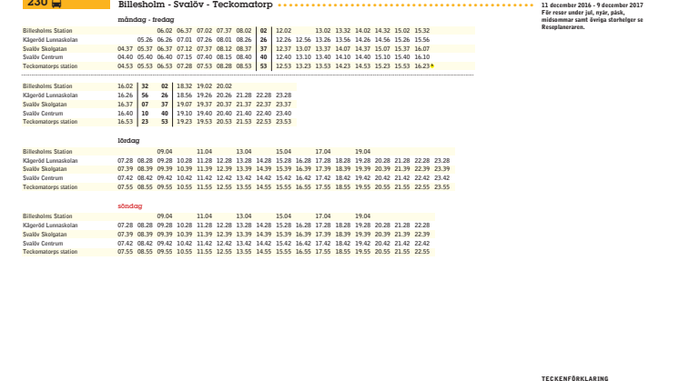 Linje 230 tidtabell_uppdaterad m nya turer 20 februari 2017