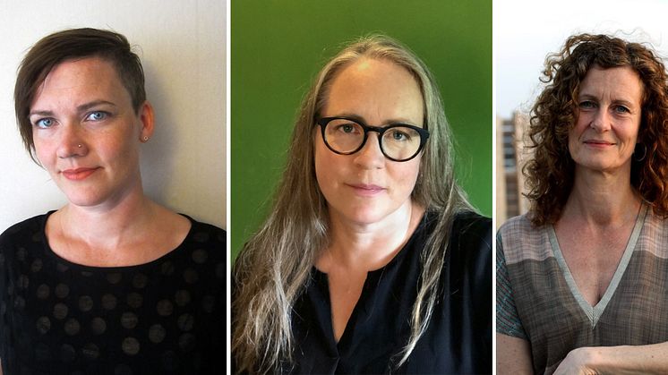 Elisabet Jagell, Annika Sandahl och Sophia Desport – nya doktorander på FoBoS.