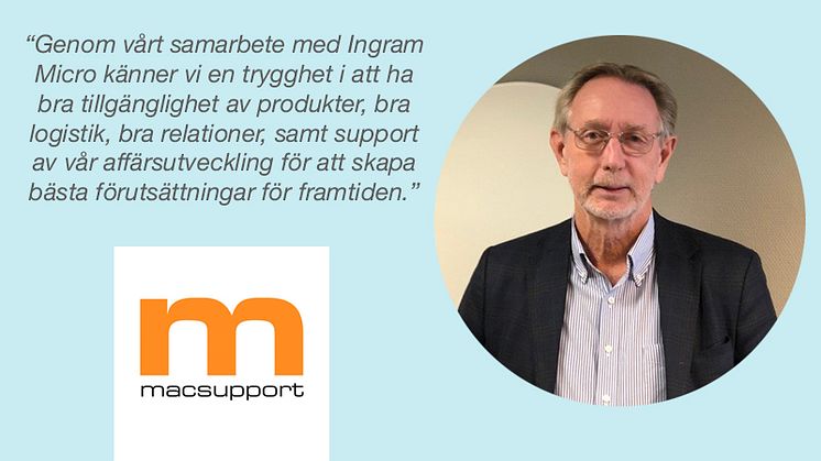 Macsupport väljer Ingram Micro som distributionspartner