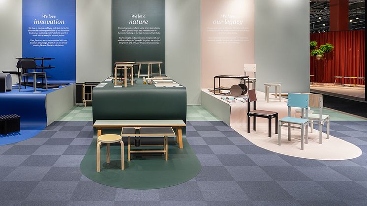 Forbos monter på Stockholm Furniture Fair 2020