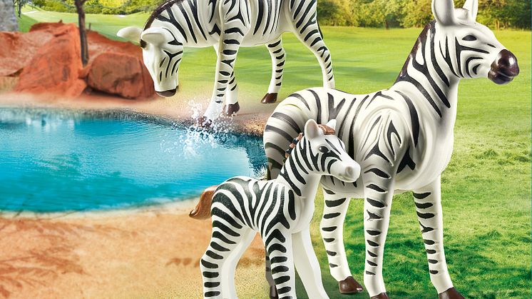 2 Zebras mit Baby (70356) von PLAYMOBIL