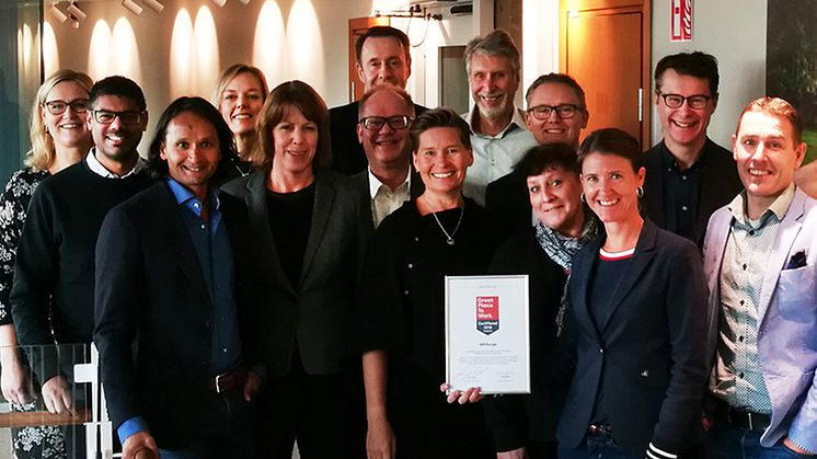 För tredje året i rad är Wihlborgs certifierat som ett Great Place to Work