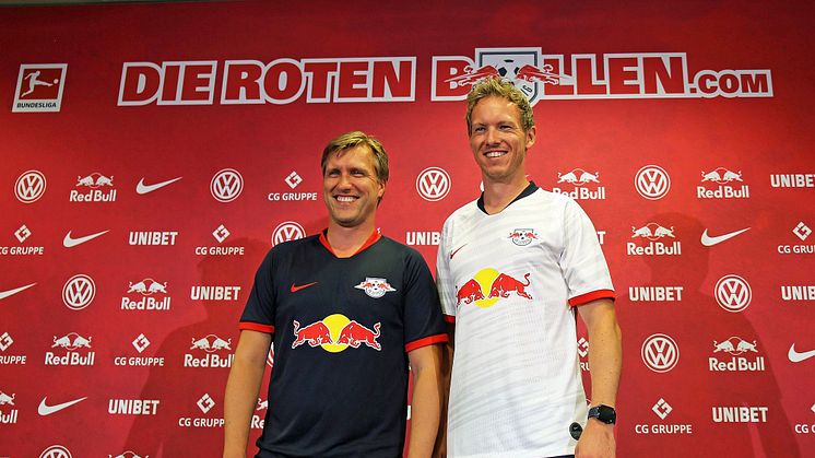 RB Leipzig - Sportdirektor Markus Krösche und Trainer Julian Nagelsmann - Foto: Nathalie Hempel