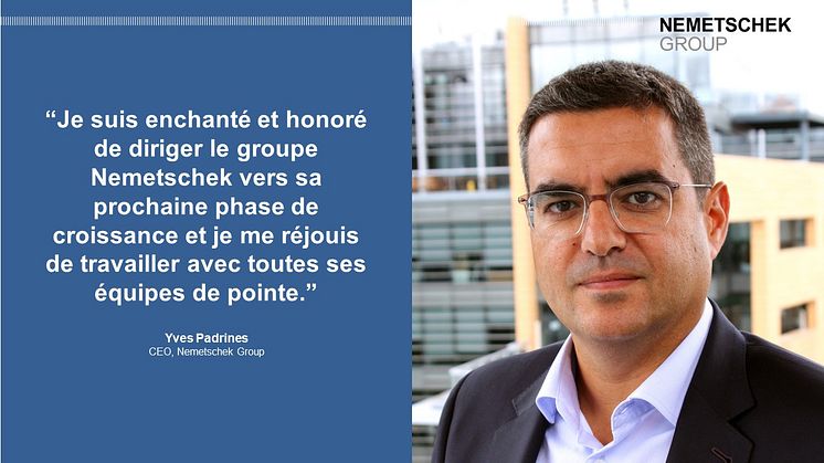 Yves Padrines (45) prend aujourd’hui ses fonctions de président du conseil d’administration de la société Nemetschek SE