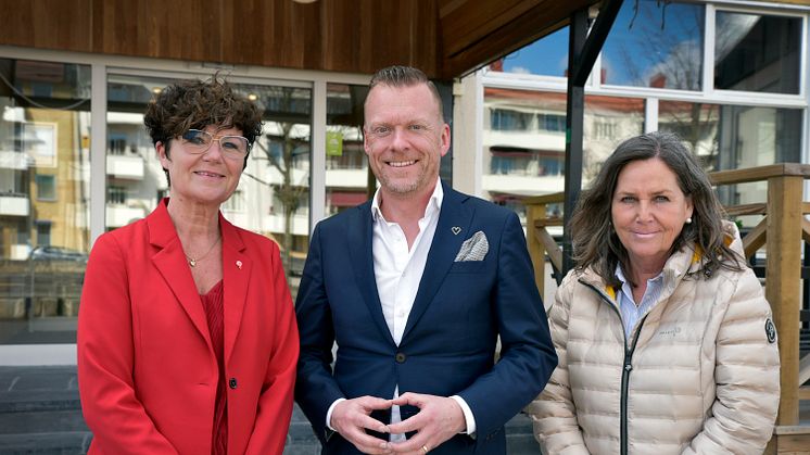 Kerstin Almén, Kommunalråd Sandvikens kommun, Richard Svartvik kedjedirektör Clarion Collection och Eva Hofstrand, Turistchef Sandvikens kommun