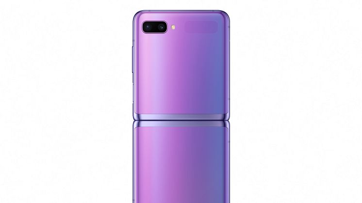 Samsung Galaxy Z Flip_open back_purple mirror