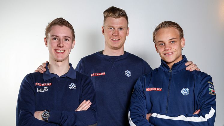 Hugo Nerman, Johan Kristoffersson och Nicklas Oscarsson siktar högt i årets STCC.