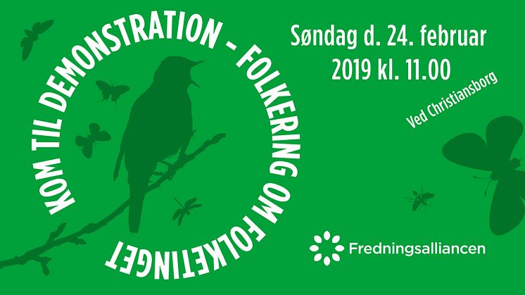 Verdens Skove er medlem af Fredningsalliancen, der arrangerer en demonstration ved Christiansborg mod Affredningsloven søndag 24. februar kl. 11.00.