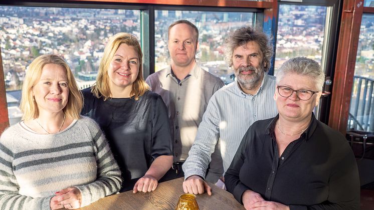 Kiwas revisjonsteam innen mattrygghet: (f.v.) Line Thorsdalen, Torill Strand, Are Lind, Morten Berntsen og Ane Grete Larsen.