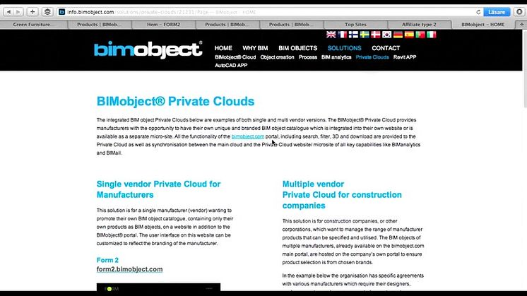 BIMobject® Private Cloud