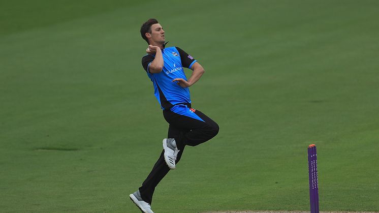 Ed Barnard in action for Worcestershire Rapids during the Royal London One-Day Cup