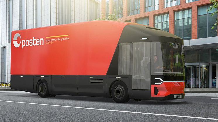 Posten er med og utvikler elektriske lastebiler som dette fra Volta.
