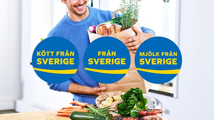 Under det senaste helåret har försäljningsvärdet av Från Sverige-märkta produkter inom dagligvaruhandeln ökat med 9,7%, vilket är betydligt mer än icke Från Sverige-märkta produkter, som ökat 5,7% under samma period.