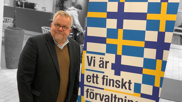 Sam Grandell, samordnare för finskt förvaltningsområde i Norrtälje kommun.