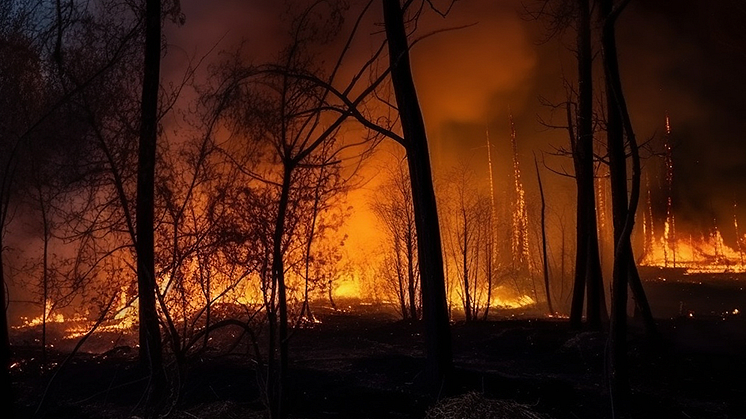 Røyk fra skogbranner i Canada når Norge