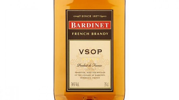 Brandy Bardinet VSOP- Nu i halvflaska!