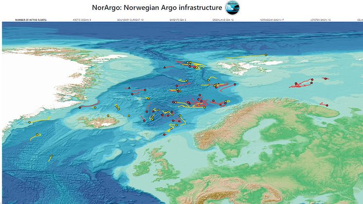 Argo-bøyene kan nå følges "live" 