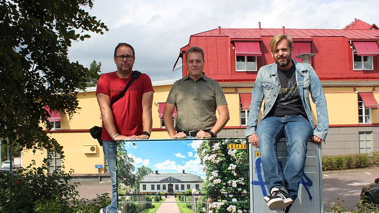 Tre av vinnarna i fototävlingen: Håkan Ringius, Christer Fredriksson och Mattis Bergfur. 