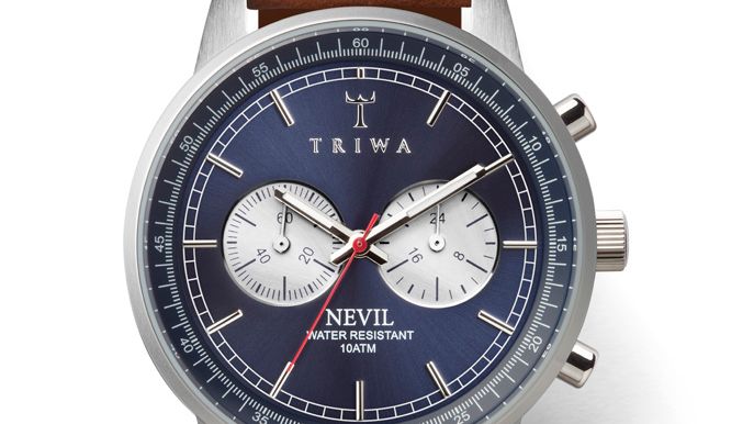 Triwa Blue Steel Nevil Brown Sewn Classic 3