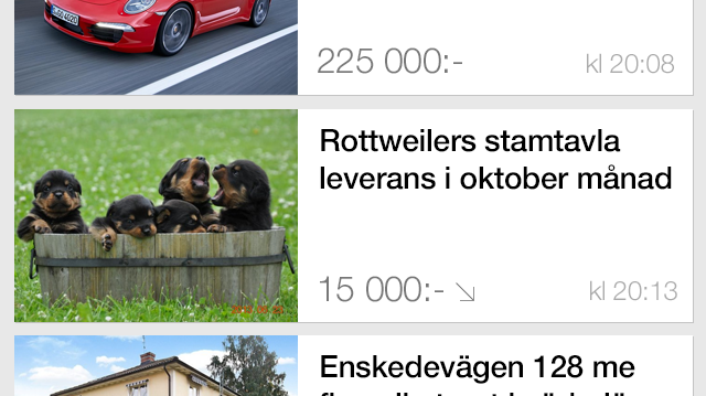 Blocket lanserar helt ny app för iOS 7