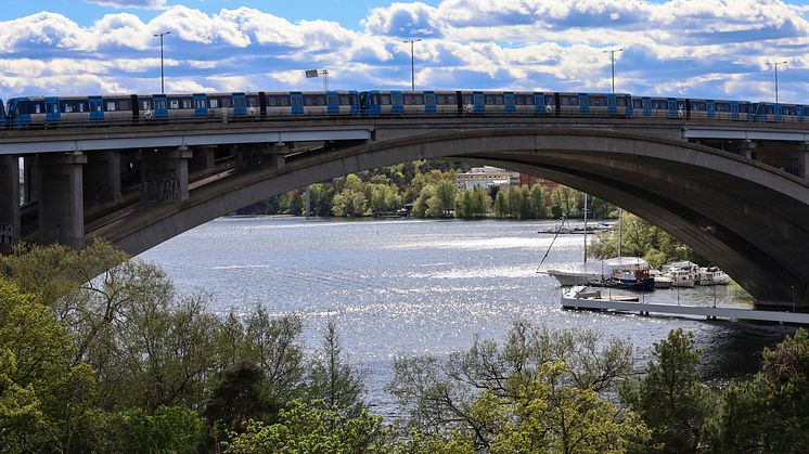 Tranebergsbron mellan Kungsholmen och Bromma
