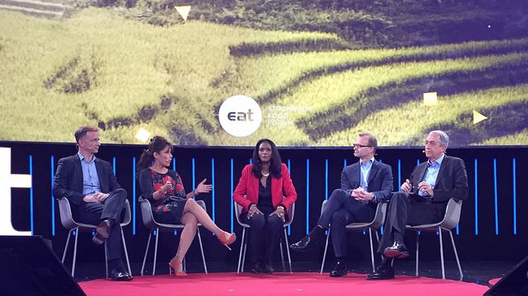 Sodexos VD Azita Shariati deltog i paneldebatt på EAT-konferensen