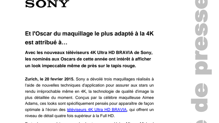 Et l'Oscar du maquillage le plus adapté à la 4K est attribué à…