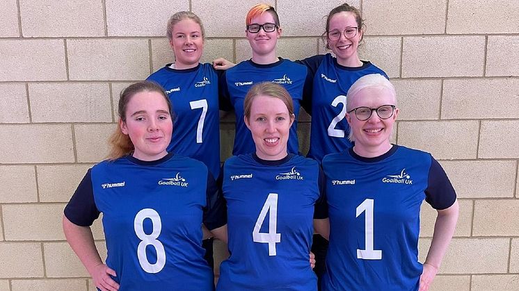 Great Britain's team for the Goalball World Championships. 