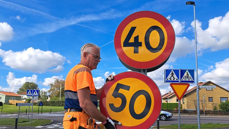 Vi ändrar hastigheten i våra tätorter