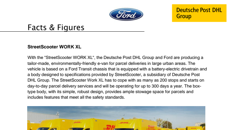 Factsheet om DHL's StreetScooters